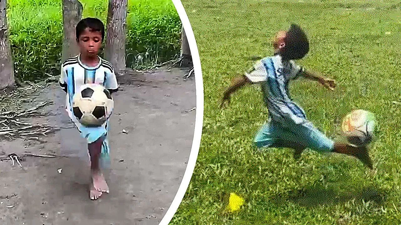 12-year-old 'Little Messi' stuns Bangladesh with village football skills